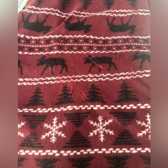 Men's Microfleece Sleep Pajama Pants size XXL Moose Snowflake - Picture 8 of 8